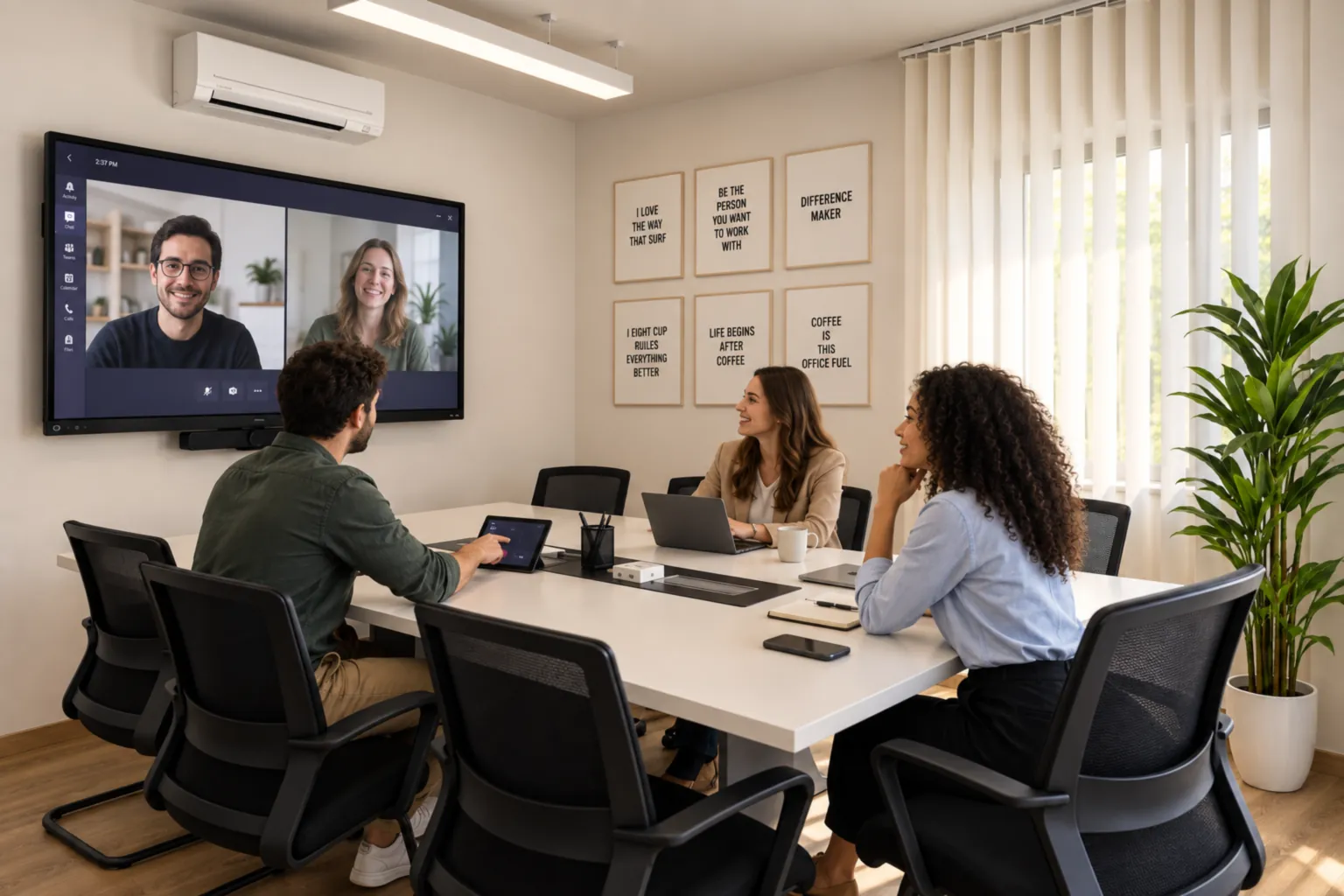 Sala Microsoft Teams a Cosenza per riunioni serie