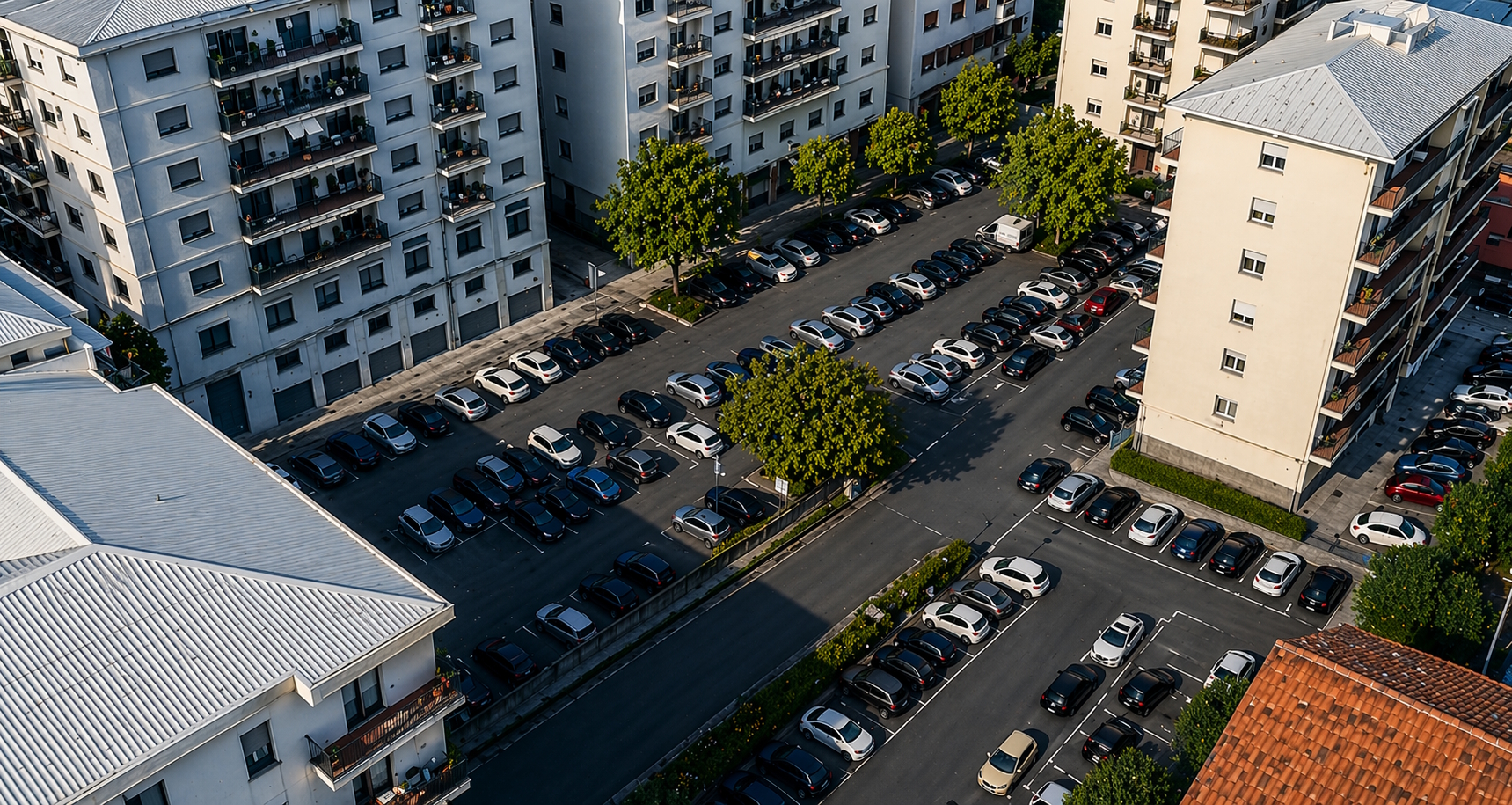 Parcheggio comodo e ampio nelle vicinanze della sede di Reengineering Nexus a Cosenza